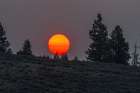 The morning sun rises over the hills and mountains that define Yellowstone NP. Art Print